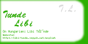 tunde libi business card